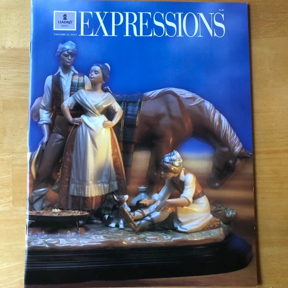 2/$5 or 5/$12 Lladro“Expressions”magazine Vol11 #4